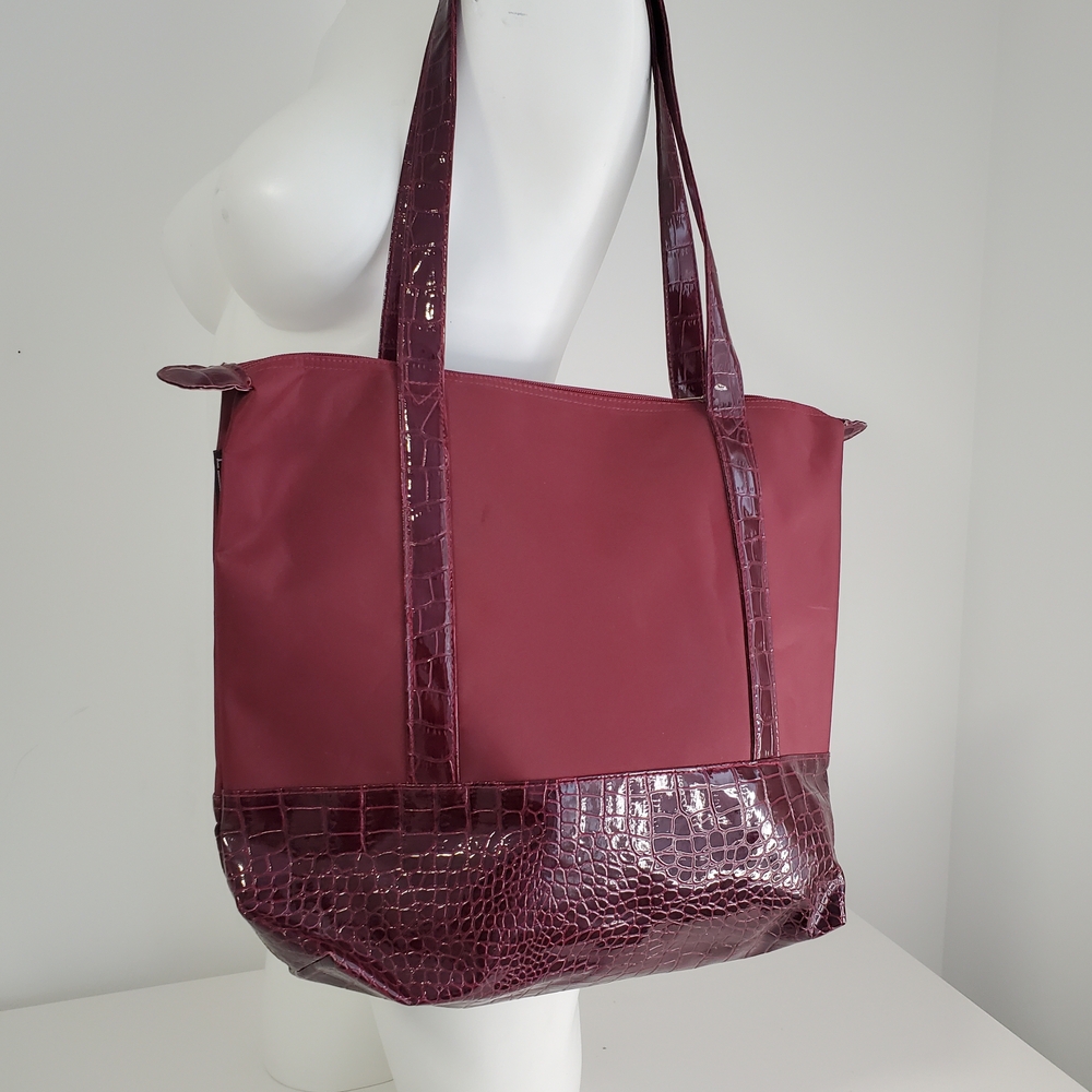 Burgundy Tote Bag